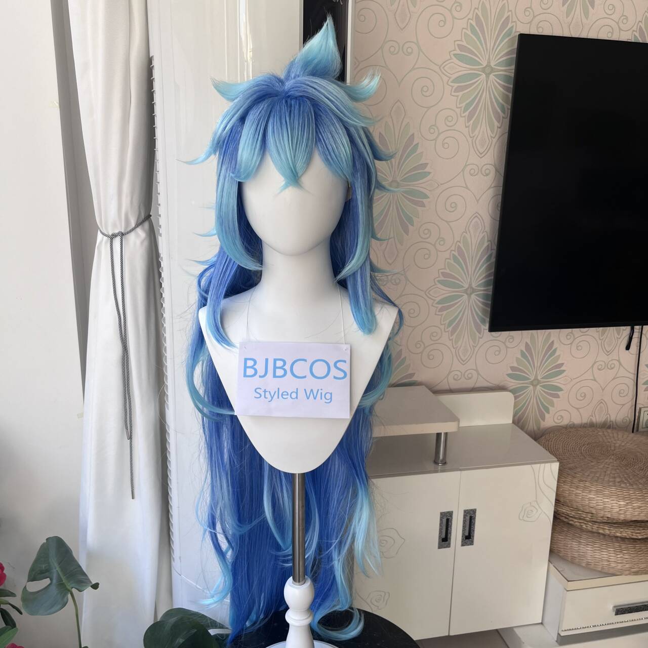 Anime Cosplay Blue Hair - Стильный парик Idia для косплея, аниме-парик