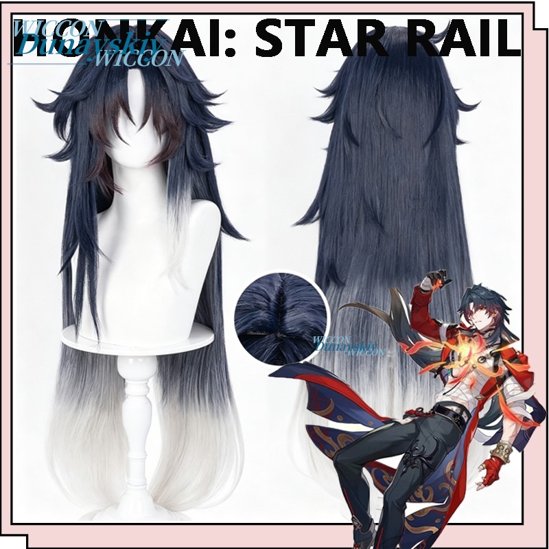 Anime Cosplay Blue Hair - Парик для косплея Мортенакса из игры