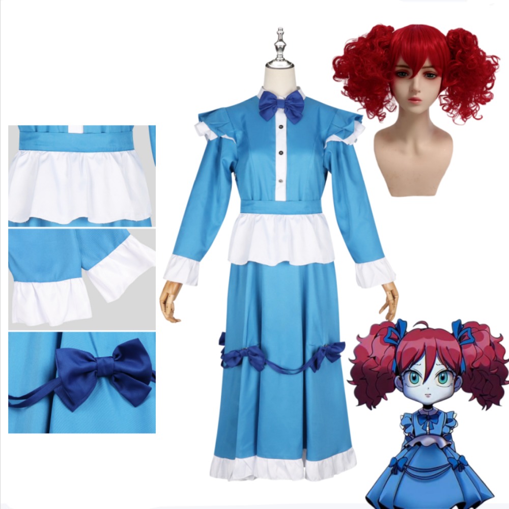 Костюм для косплея Поппи Редхэ – обзор и цена Anime Cosplay Blue Hair