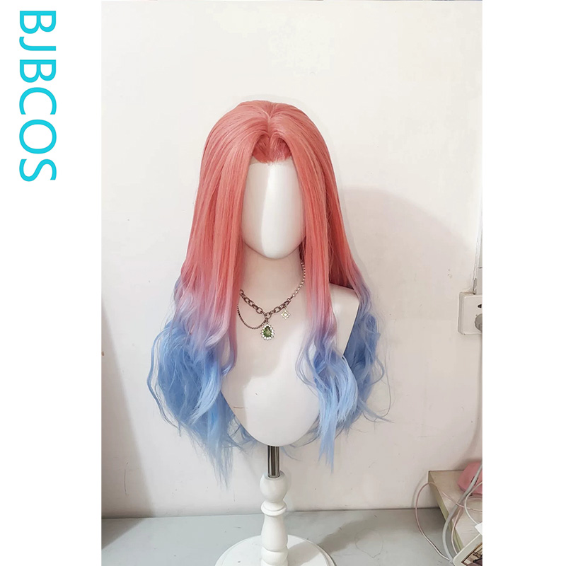 Уложенный парик ‌ Парик для ко – обзор и цена Anime Cosplay Blue Hair