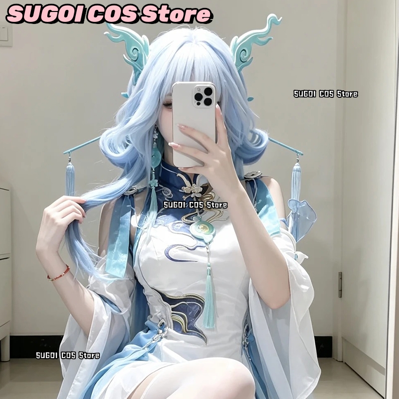C921Аниме-игра Wuthering Waves – обзор и цена Anime Cosplay Blue Hair