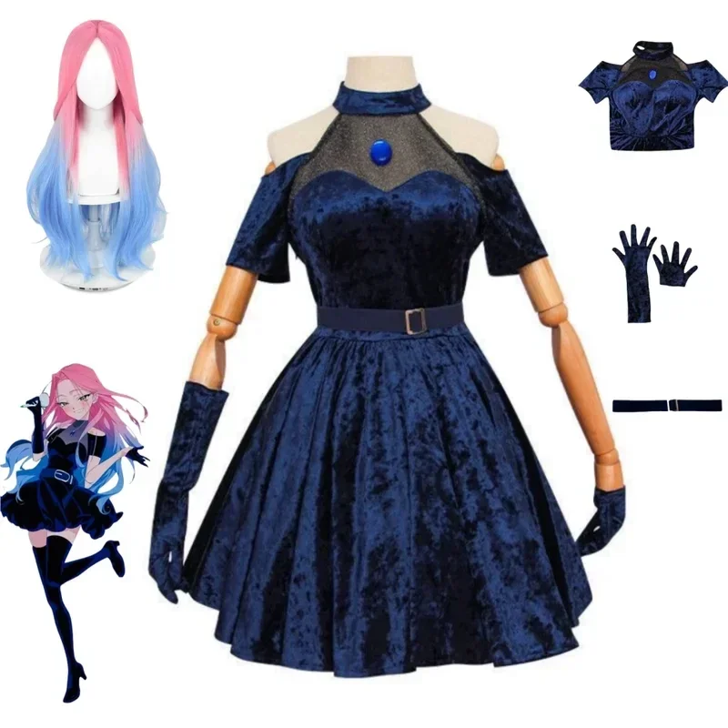Костюм для косплея Мизи 2026,  – обзор и цена Anime Cosplay Blue Hair